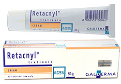 Retacnyl Cream Tretinoin 0.025% 30g. รีแทลนิล ครีม เรตินเอ (Ratin A)